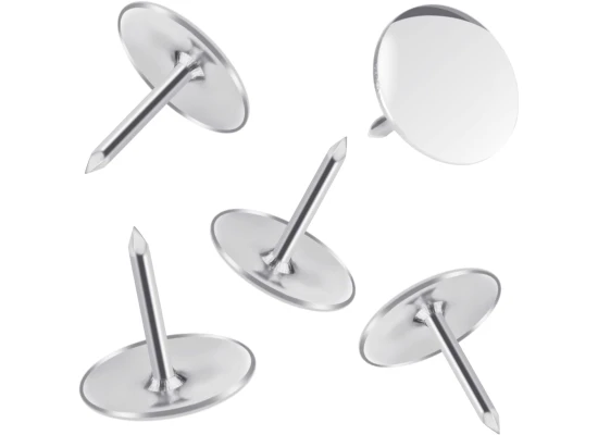 Push Pins Silver Round Head